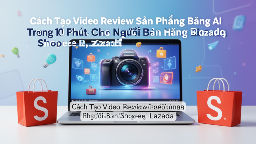 Cách Tạo Video Review Sản Phẩm Bằng AI Trong 10 Phút Cho Người Bán Hàng Shopee, Lazada