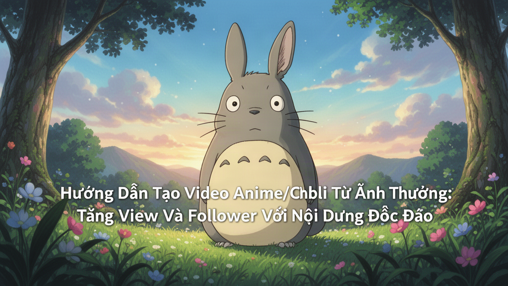 Hướng Dẫn Tạo Video Anime/Ghibli Từ Ảnh Thường: Tăng View Và Follower Với Nội Dung Độc Đáo